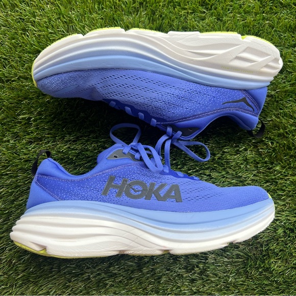 Hoka, Hoka One One, Bondi 8, Vibrant Blue, Tennis Shoes | Women’s 10 - Picture 3 of 11